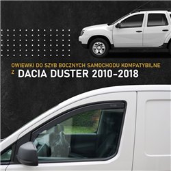 Owiewki szyb bocznych Dacia Duster I 2010-2017 Półprzezroczysty c