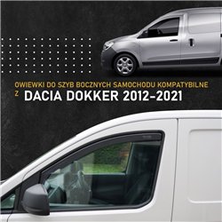 Owiewki szyb bocznych przednich do Dacia Dokker I 2012-2021 Półp