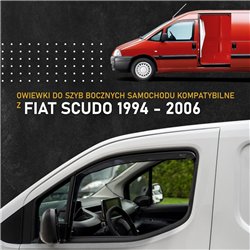Owiewki szyb bocznych przednich do Fiat Scudo I 1996-2006 | Półpr