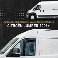 Owiewki szyb bocznych przednich Citroen Jumper II 2006- Półprzez