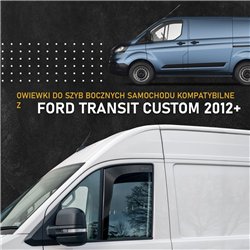 Front side window deflectors for Ford Transit Custom I (V362 | FY/FZ/F3) 20