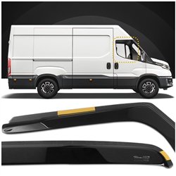 Owiewki szyb bocznych przednich Iveco Daily III 2014- Półprzezroczysty