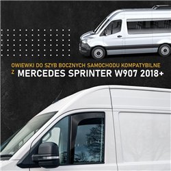 Front side window deflectors for Mercedes Sprinter (W907 | W910) 2018- Tran