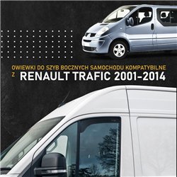 Front side window deflectors for Renault Trafic II (FL/JL) 2001-2014 | Tran