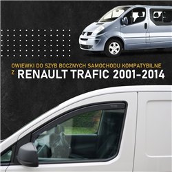 Front side window deflectors for Renault Trafic II (FL/JL) 2001-2014 | Tran