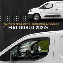 Owiewki szyb bocznych przednich do Fiat Doblo III 2022- | Półprze