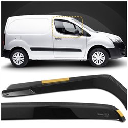 Front side window deflectors for Citroen Berlingo II (B9 | X) 2008-2018 Tra