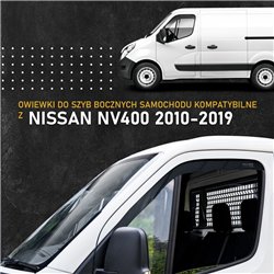 Front side window deflectors for Nissan NV400 I (M) PRE-FL 2010-2019 | Tran