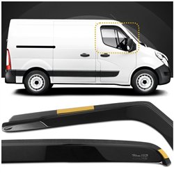 Front side window deflectors for Nissan NV400 I (M) PRE-FL 2010-2019 | Tran