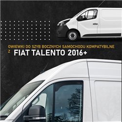 Front side window deflectors for Fiat Talento II (296 | X82) 2016-2021 Tran