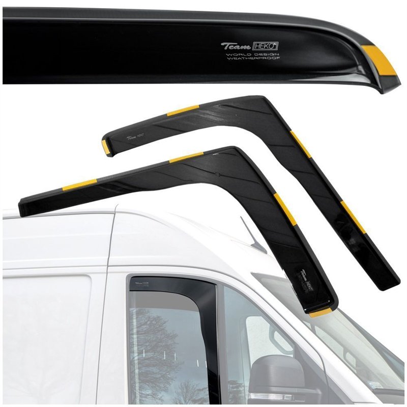 Front side window deflectors for MAN TGE I (2N | SY/SX/SZ) 2017- Translucen