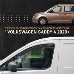 Front side window deflectors for Volkswagen VW Caddy (SB | SK) 2020- Transl