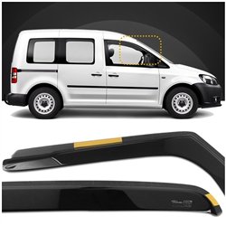 Front side window deflectors for Volkswagen VW Caddy III (2K) 2003-2015 | T