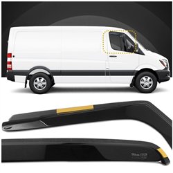 Front side window deflectors for Volkswagen VW Crafter I (2E/2F) 2006-2016
