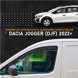 Owiewki szyb bocznych Dacia Jogger I 2022- Półprzezroczysty czar