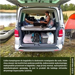 Complete bed with mattress for the boot Ford Tourneo Custom II (V710) 2023-