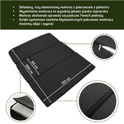 Complete bed with mattress for the boot Ford Tourneo Custom II (V710) 2023-