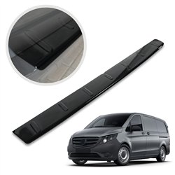 Rear bumper trim for Mercedes V-Class (W447) 2014- | Black ABS