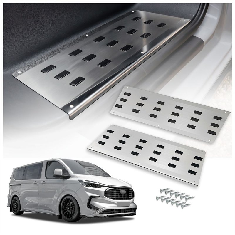 Covers for front interior steps Ford Tourneo Custom II (V710) 2023- steel