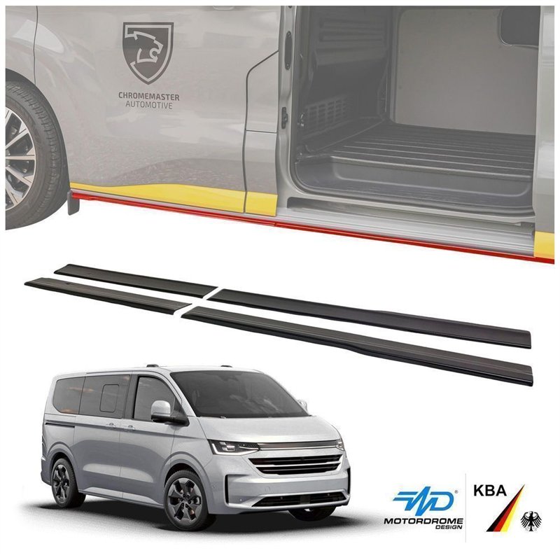 Side skirt extensions for Volkswagen VW Caravelle T7 L2 LWB 2025- ABS
