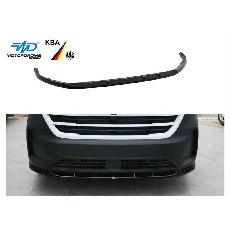 Front splitter for Volkswagen VW Caravelle (T7) 2025- | Black ABS