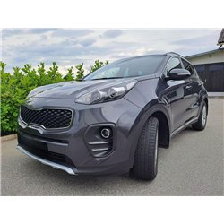 Front bumper lip for KIA Sportage IV (QL) PRE-FL 2016-2018 | Black ABS