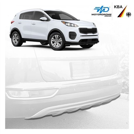 Rear bumper lip for KIA Sportage IV (QL) PRE-FL 2016-2018 | Black ABS