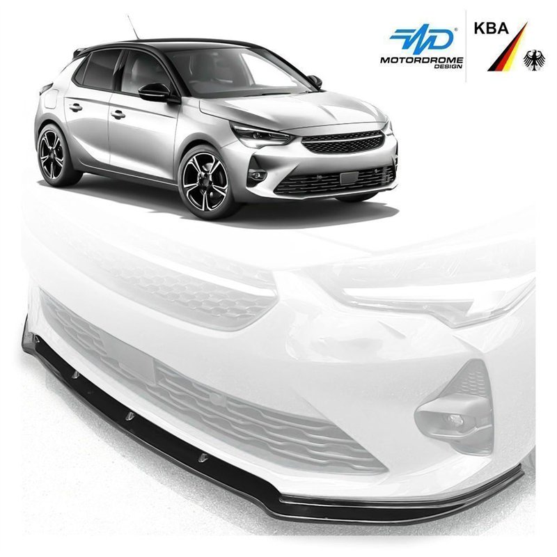 Front splitter for Opel Corsa Hatchback F G2J0 U 5D PRE-FL 2019-2023 ABS