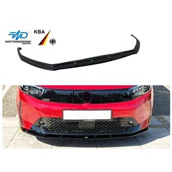 Front splitter for Opel Corsa Hatchback F (G2J0 | U) 5D FL 2023- Black ABS