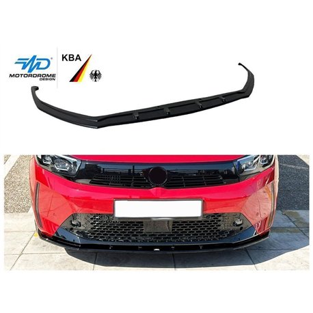 Front splitter for Opel Corsa Hatchback F (G2J0 | U) 5D FL 2023- Black ABS