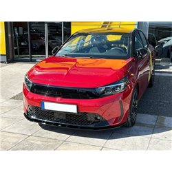Front splitter for Opel Corsa Hatchback F (G2J0 | U) 5D FL 2023- Black ABS