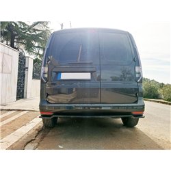 Rear bumper lip for Volkswagen VW Caddy (SB | SK) (L1 SWB) 2020- Black ABS
