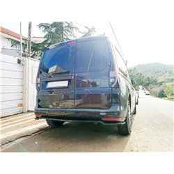 Rear bumper lip for Volkswagen VW Caddy (SB | SK) (L1 SWB) 2020- Black ABS