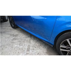 Side skirt extensions for Peugeot 208 Hatchback II P21 U 5D 2019- ABS