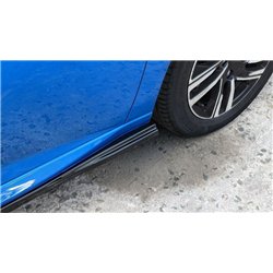 Side skirt extensions for Peugeot 208 Hatchback II P21 U 5D 2019- ABS