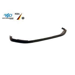 Front splitter for Peugeot 208 Hatchback II (P21 | U) 5D 2019- Black ABS