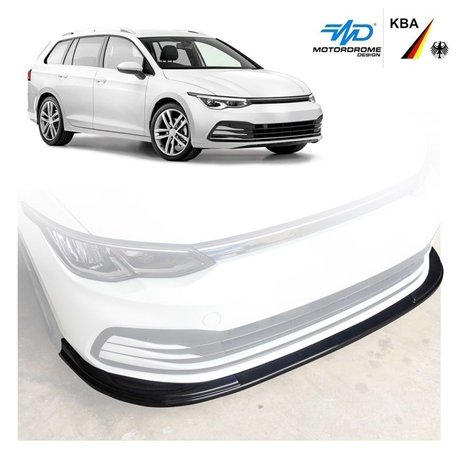 Front splitter for Volkswagen VW Golf Hatchback VIII CD 5D 2019- Black ABS