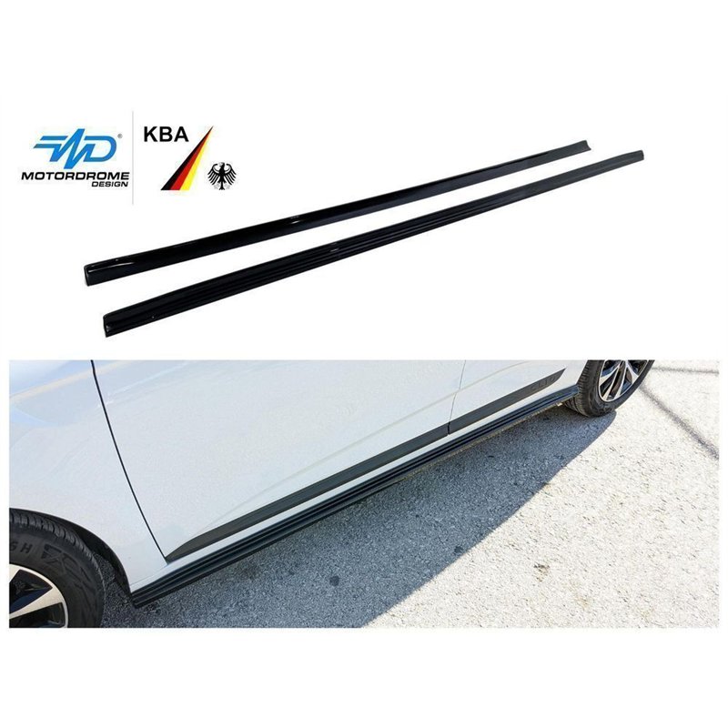 Side skirt extensions for Renault Clio Hatchback V RJA/BJA BF/B7 5D 2019-