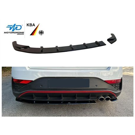 Rear bumper lip for Hyundai i30 Hatchback III PDE N-Line 5D FL 2020- ABS