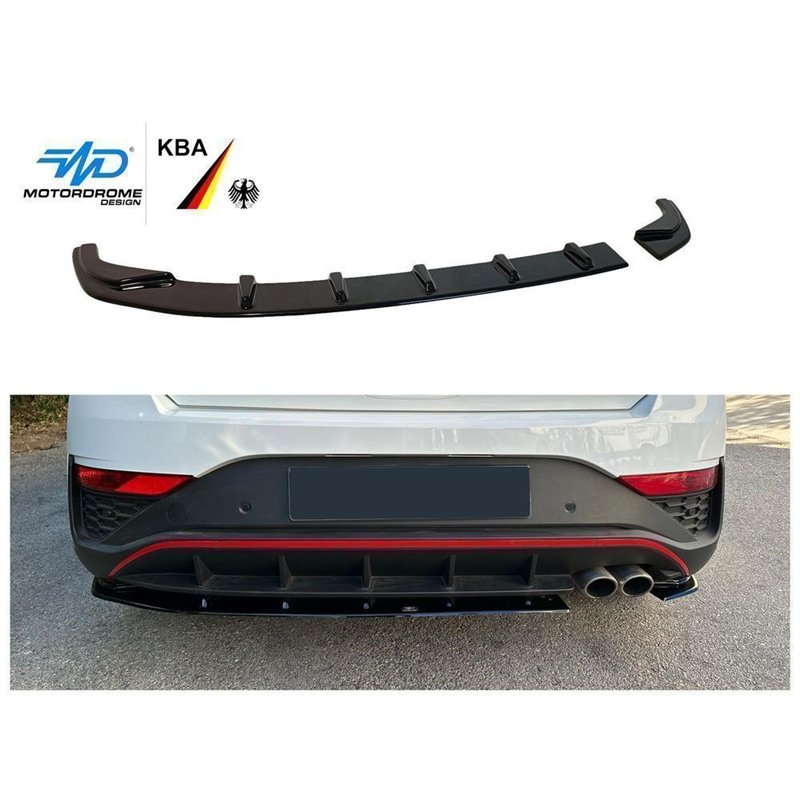 Rear bumper lip for Hyundai i30 Hatchback III PDE N-Line 5D FL 2020- ABS
