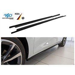 Side skirt extensions for SEAT Leon Hatchback IV (KL) 5D 2020- | Black ABS