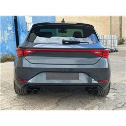 Rear bumper lip for SEAT Leon Hatchback IV (KL) FR 5D 2020- | Black ABS
