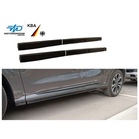 Side skirt extensions for Ford Puma II (J2K) ST-Line 2020- | Black ABS