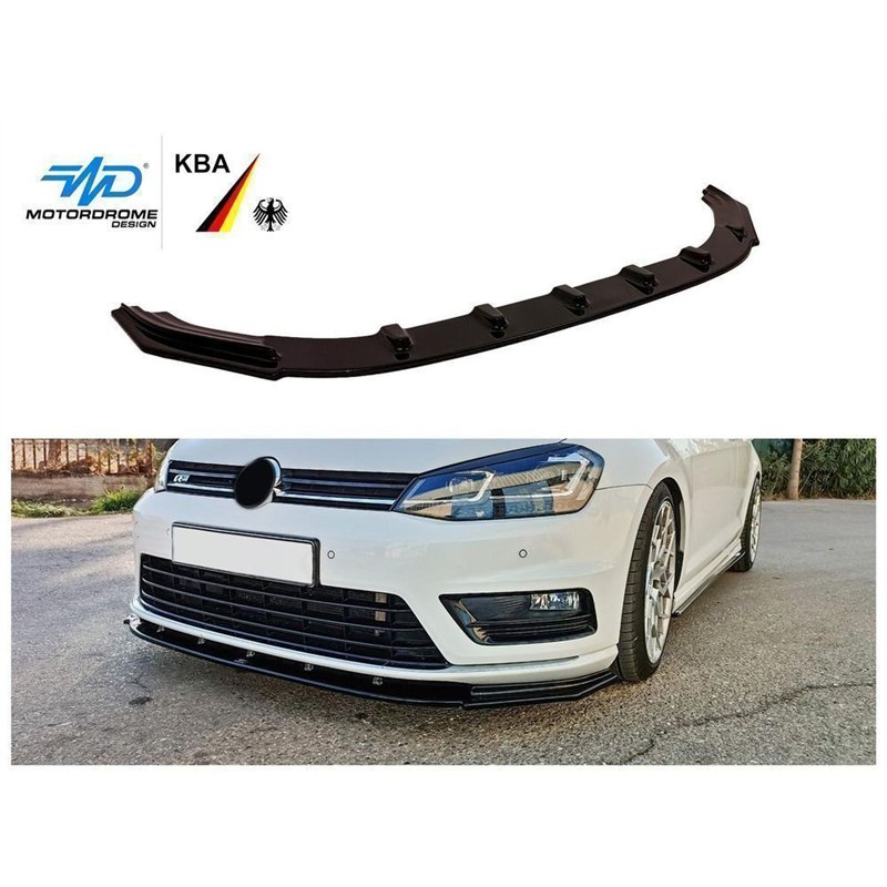 Front splitter for Volkswagen VW Golf Hatchback VII AU R 5D 2013-2019 ABS