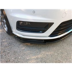 Front splitter for Volkswagen VW Golf Hatchback VII AU R 5D 2013-2019 ABS