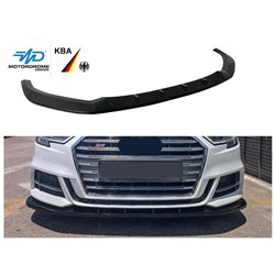 Front splitter for Audi S3 Sportback Hatchback III 8V 2016-2020 Black ABS