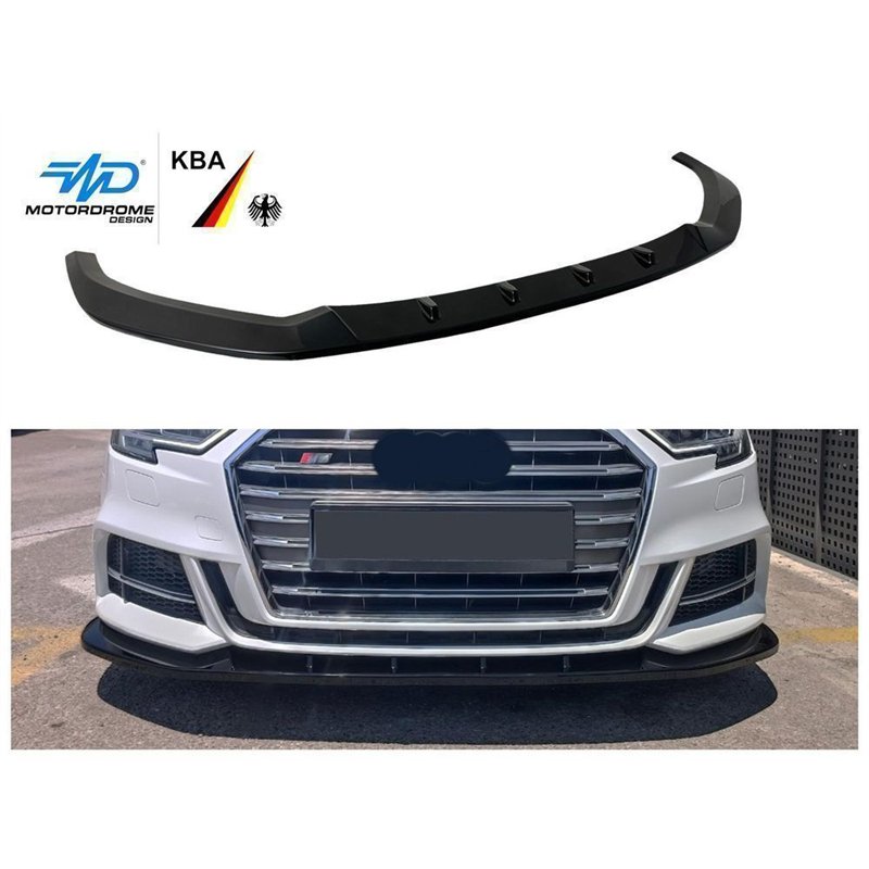 Front splitter for Audi S3 Sportback Hatchback III 8V 2016-2020 Black ABS