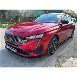 Front splitter for Peugeot 308 Hatchback III P5 P51/P52 5D 2022- Black ABS