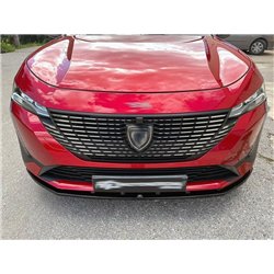 Front splitter for Peugeot 308 Hatchback III P5 P51/P52 5D 2022- Black ABS