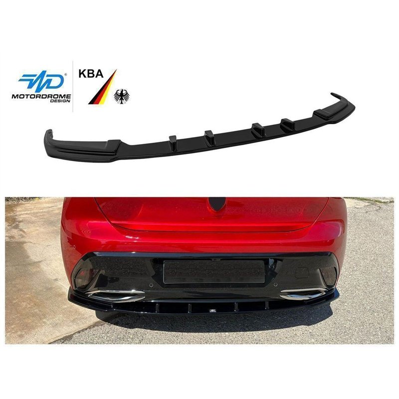 Rear bumper lip for Peugeot 308 Hatchback III P5 P51/P52 5D 2022- ABS